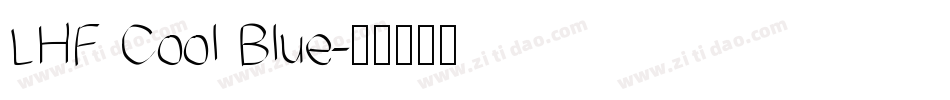 LHF Cool Blue字体转换
